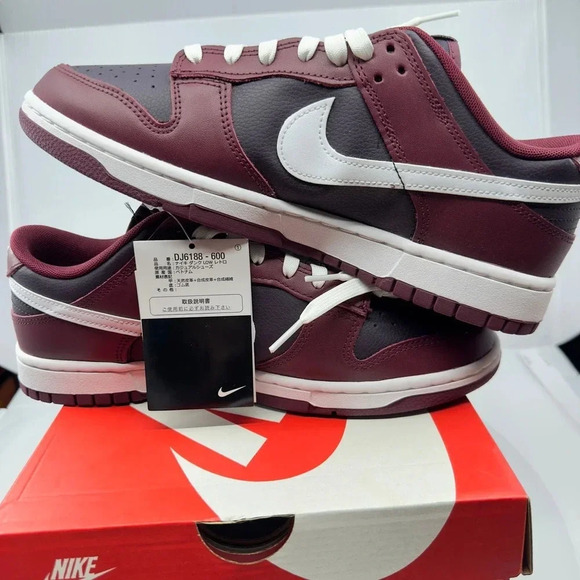 Nike Mens Shoes Dunk Low Retro "Dark Beetroot" Athletic Sneakers Deep Red 9.5 - Picture 5 of 9